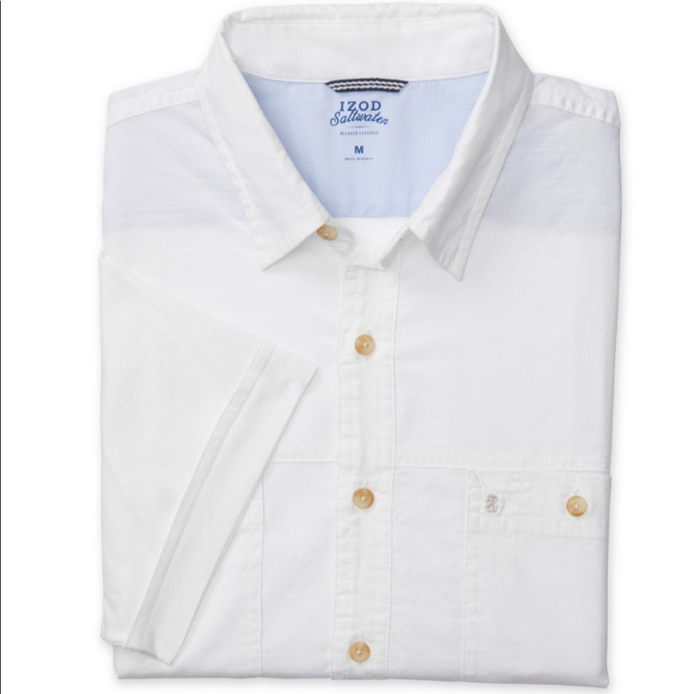 Izod White Button Down Shirt